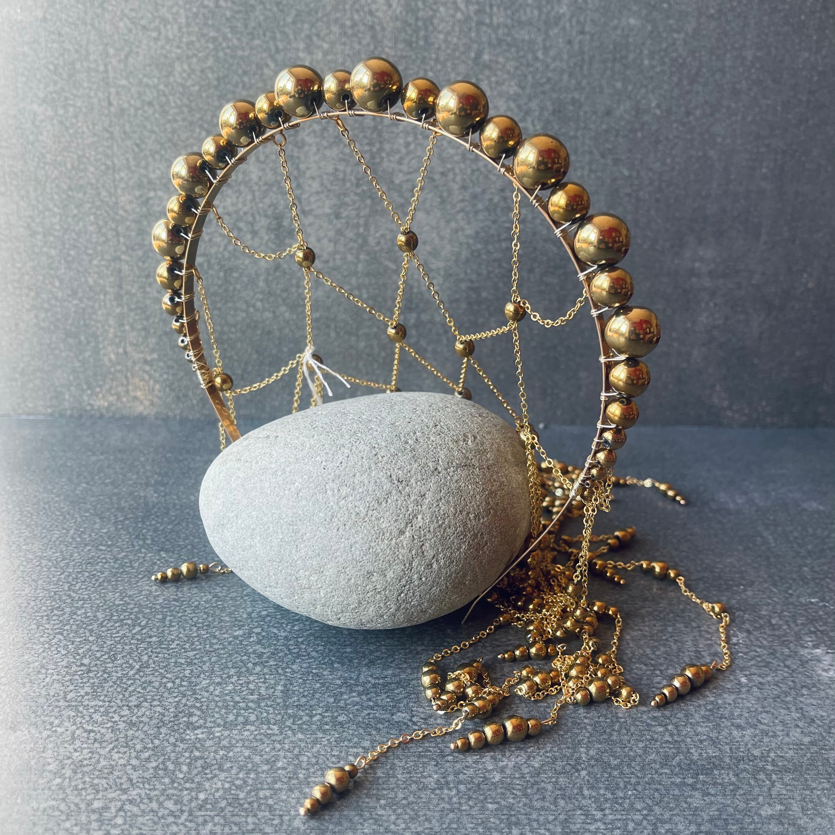 Hematite Chain Hairband