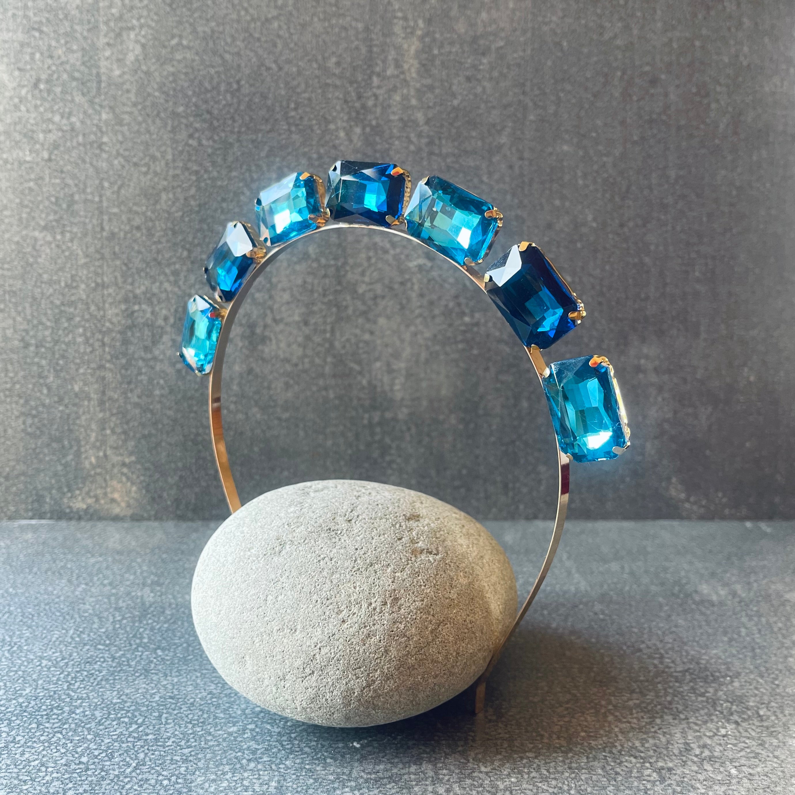 Blue Gemstone Hairband