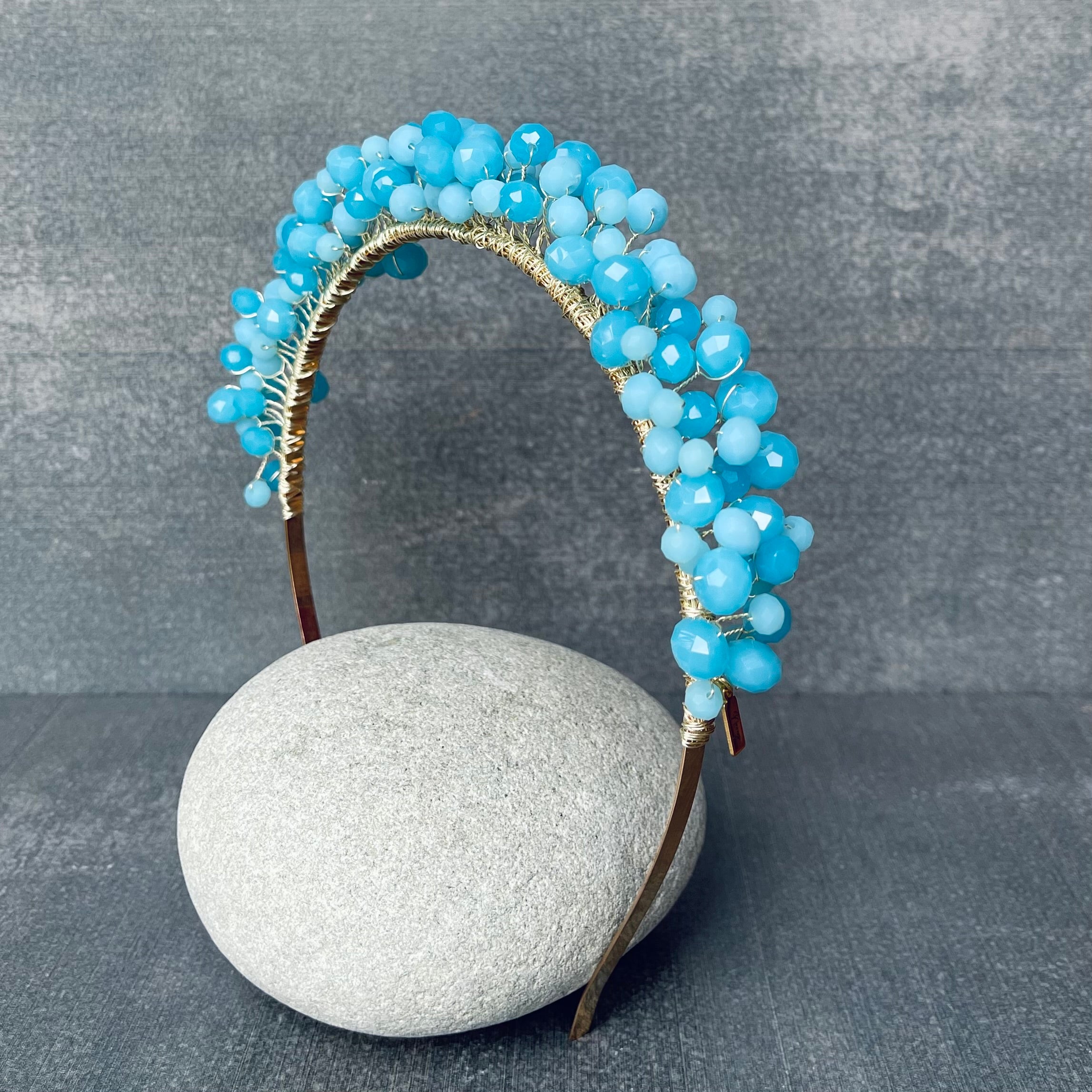 Pastel Blue Wire Hairband