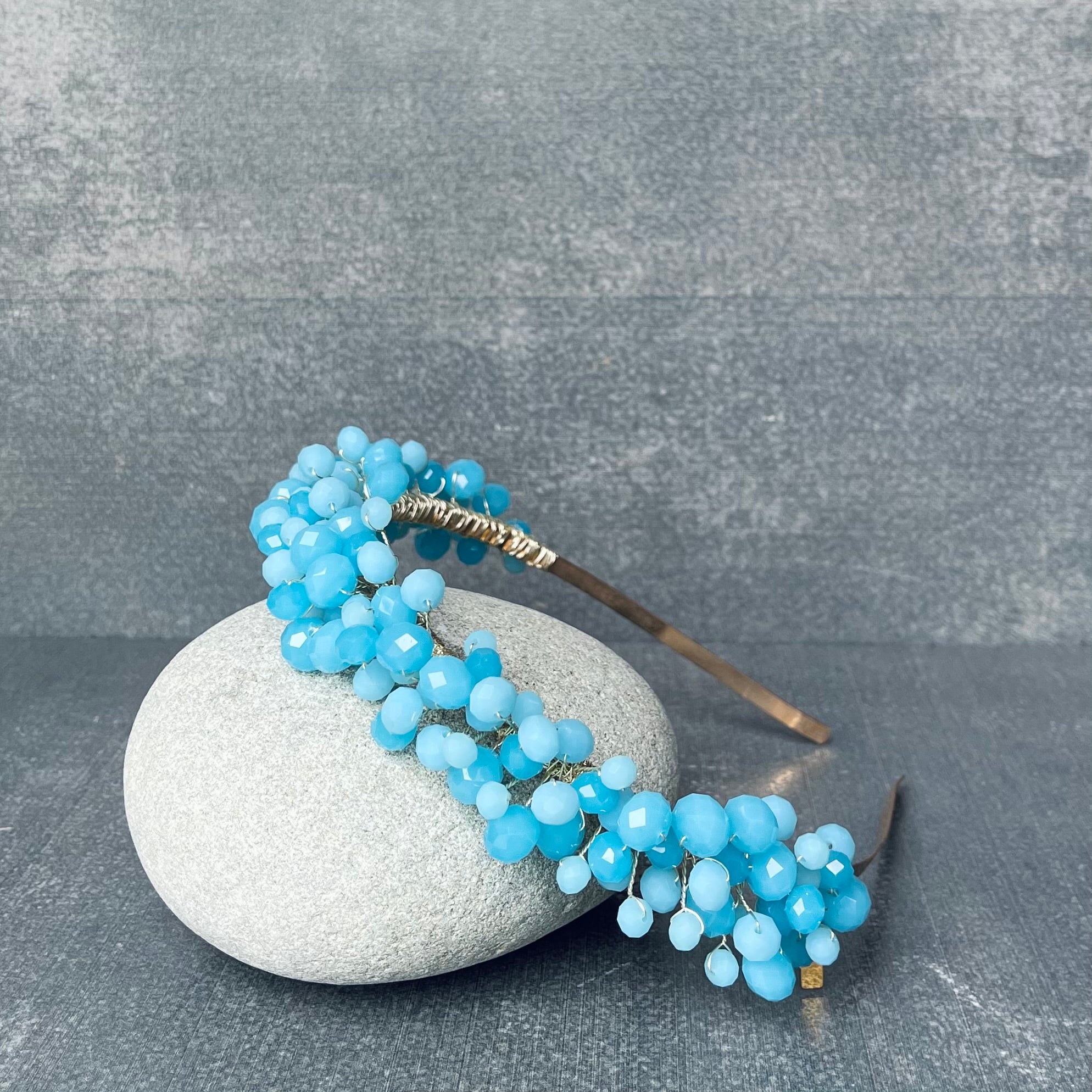 Pastel Blue Wire Hairband