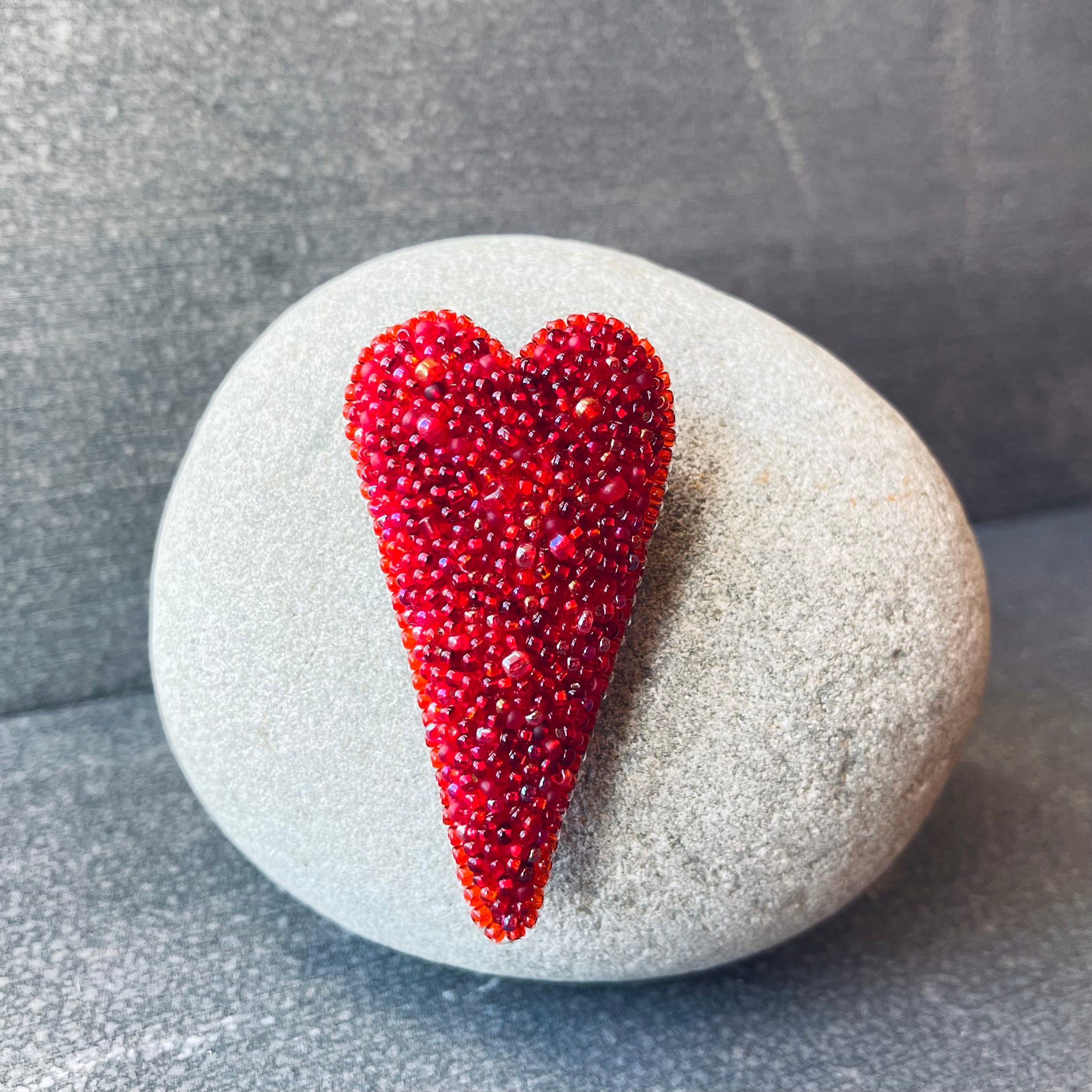 Red Love Heart Pin