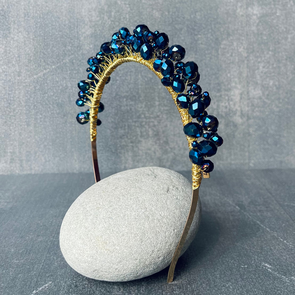 Navy Wire Hairband