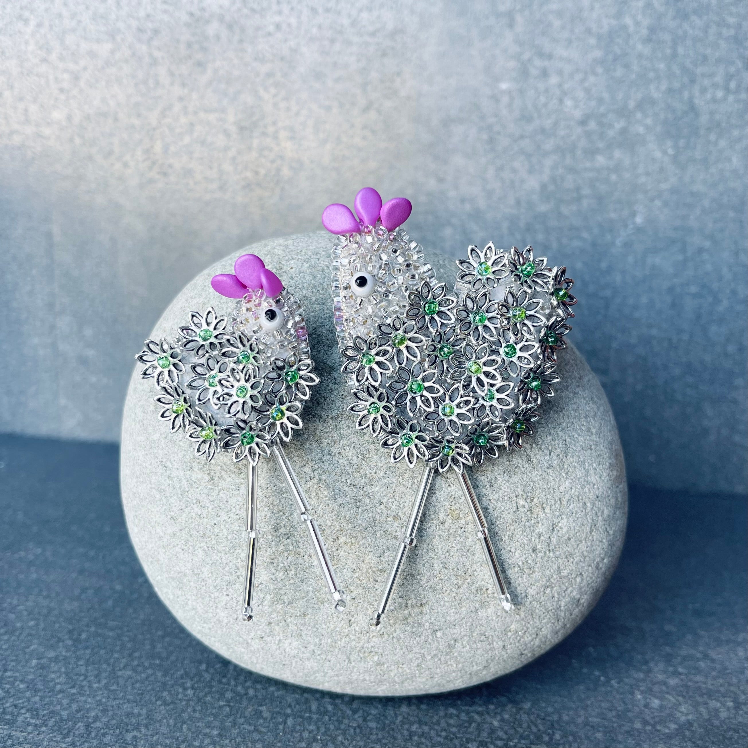 Silver Mother-Daughter Chickies
