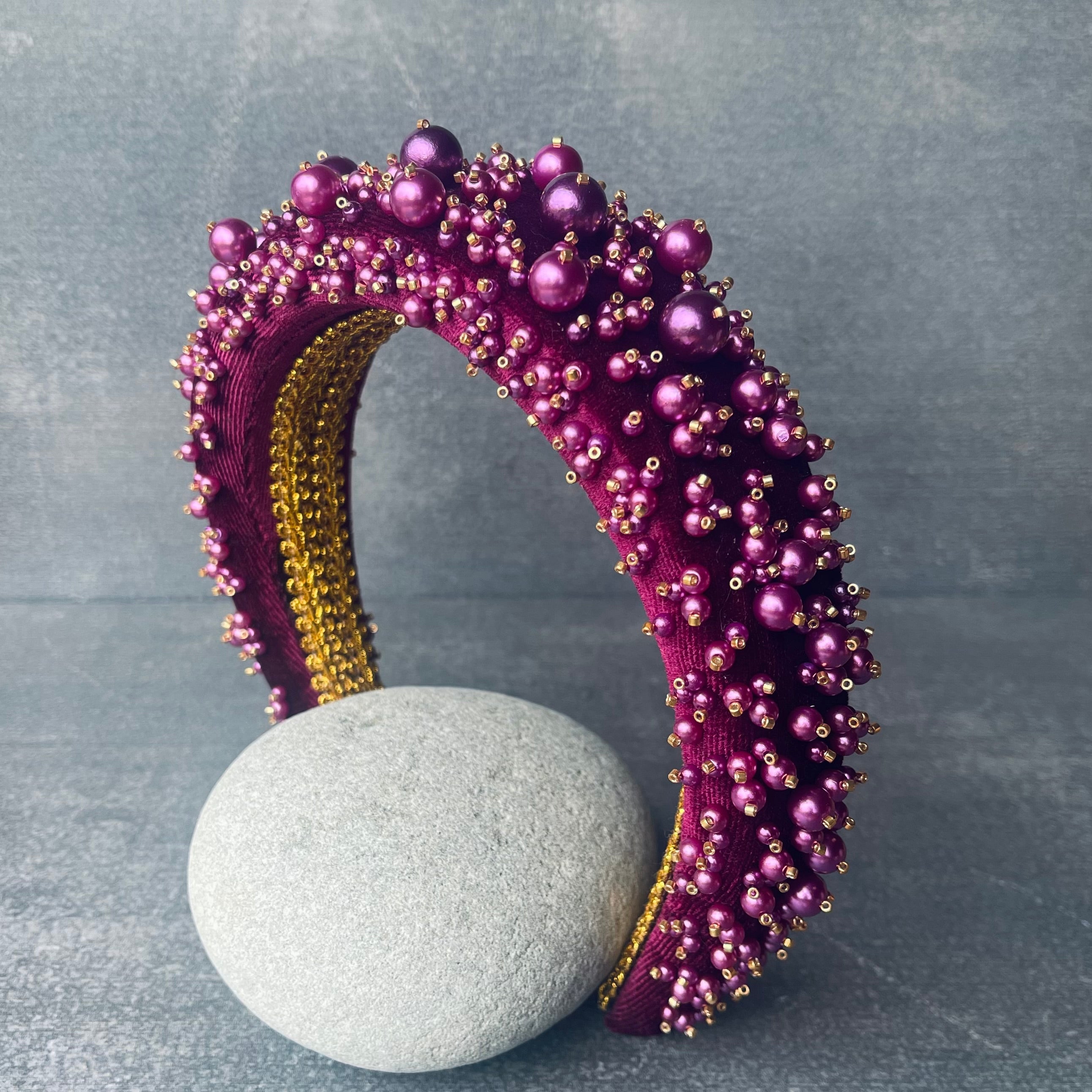 Purple and Gold Hairband