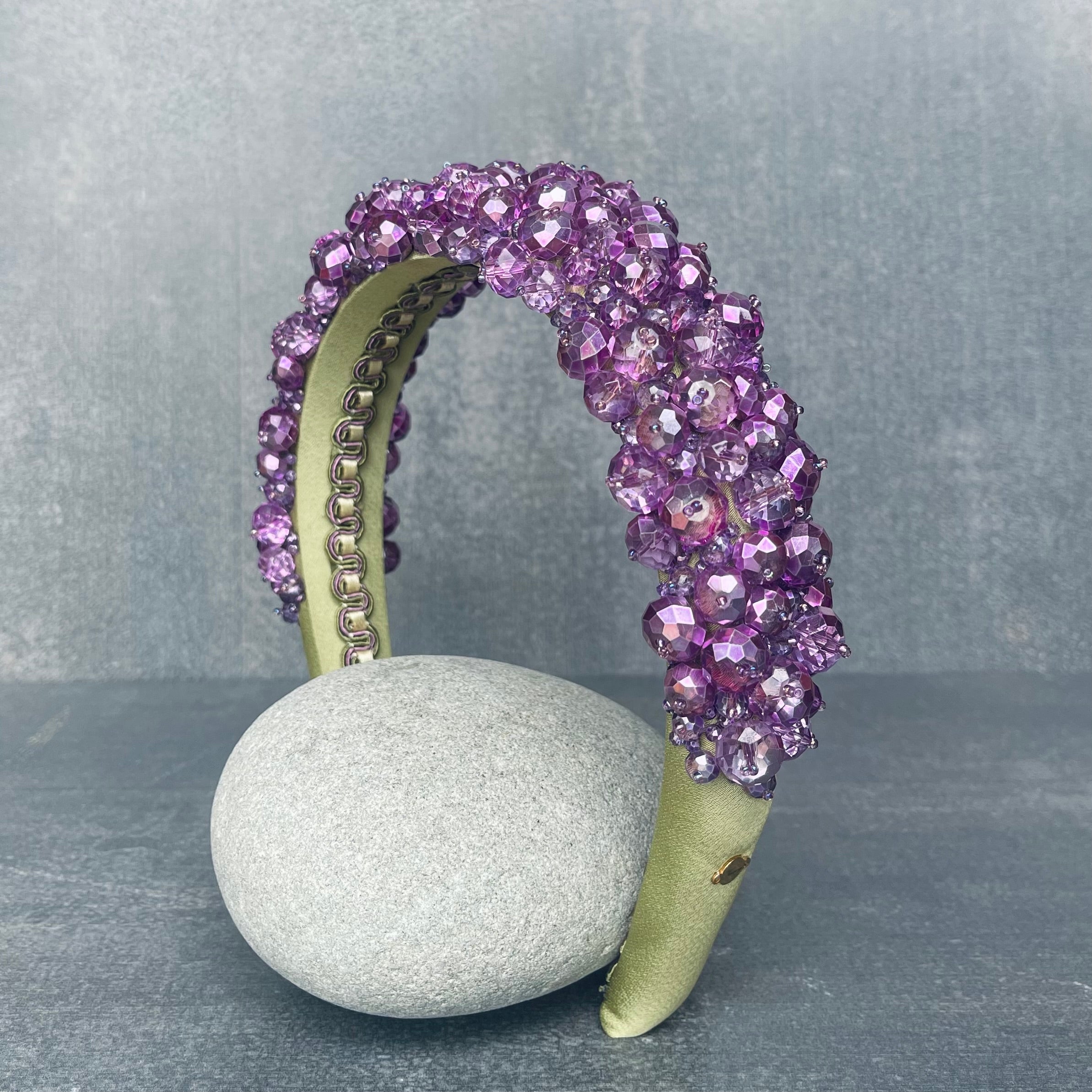 Purple and Green Hairband