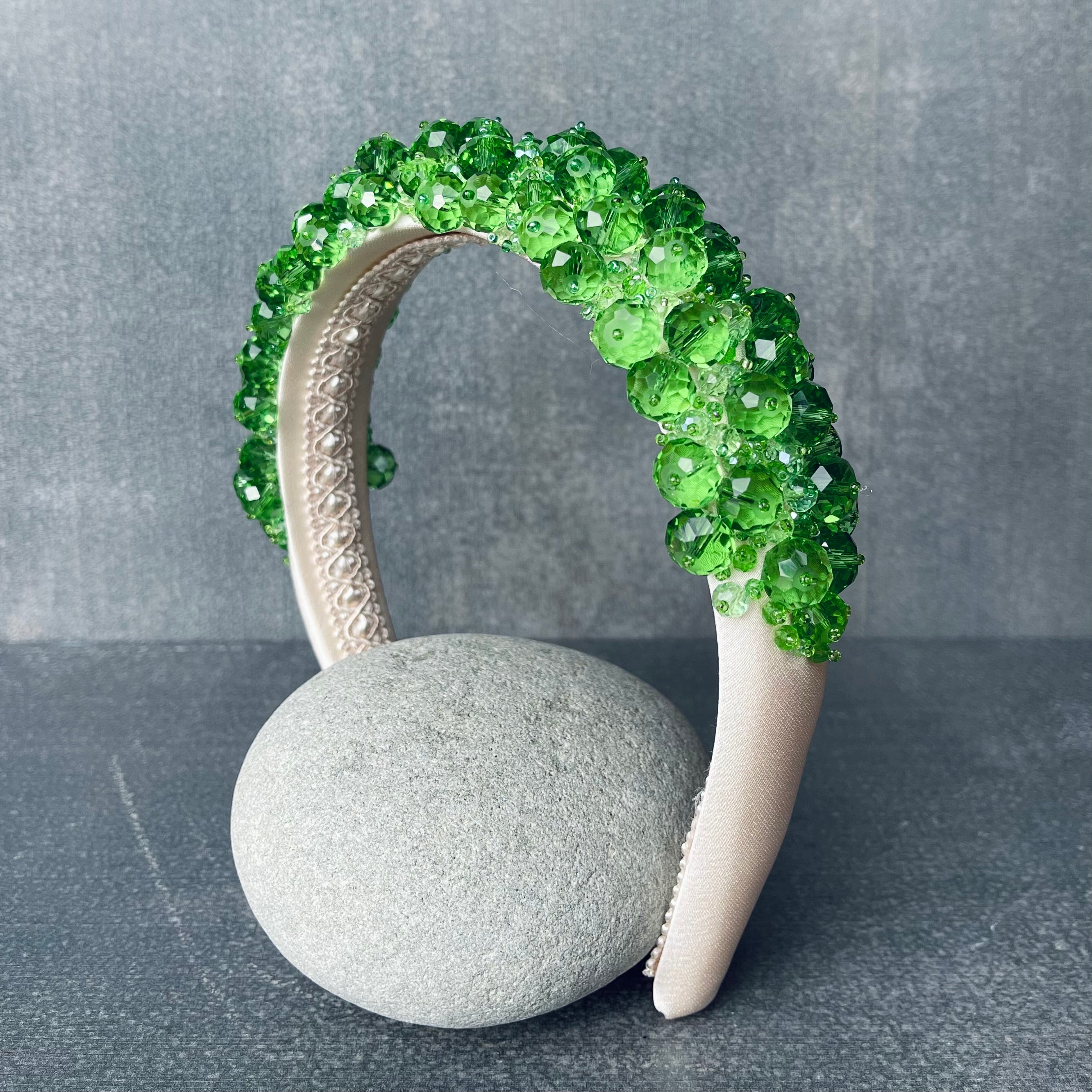 Light Green and Cream Hairband