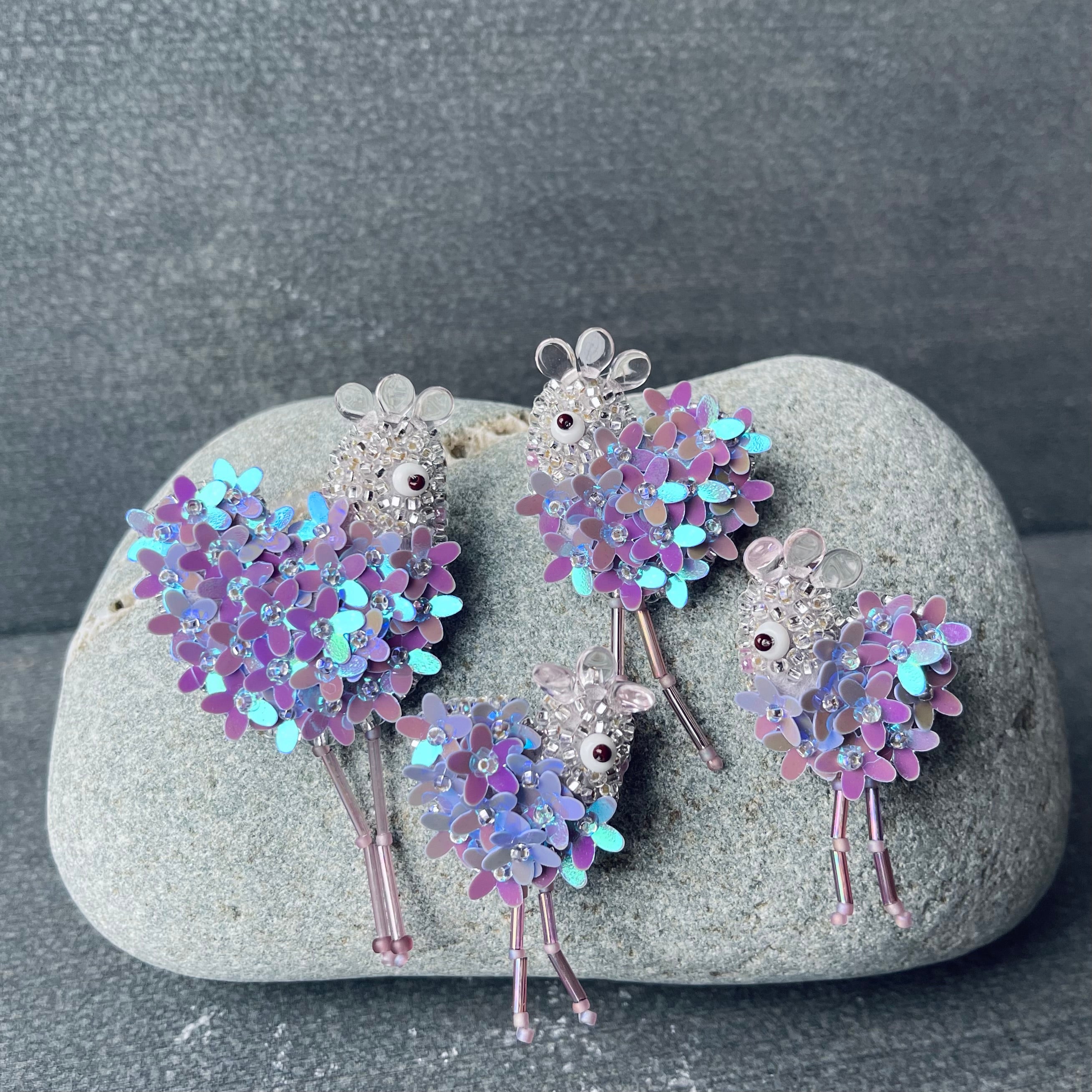 Lavender Flower Chickie Family