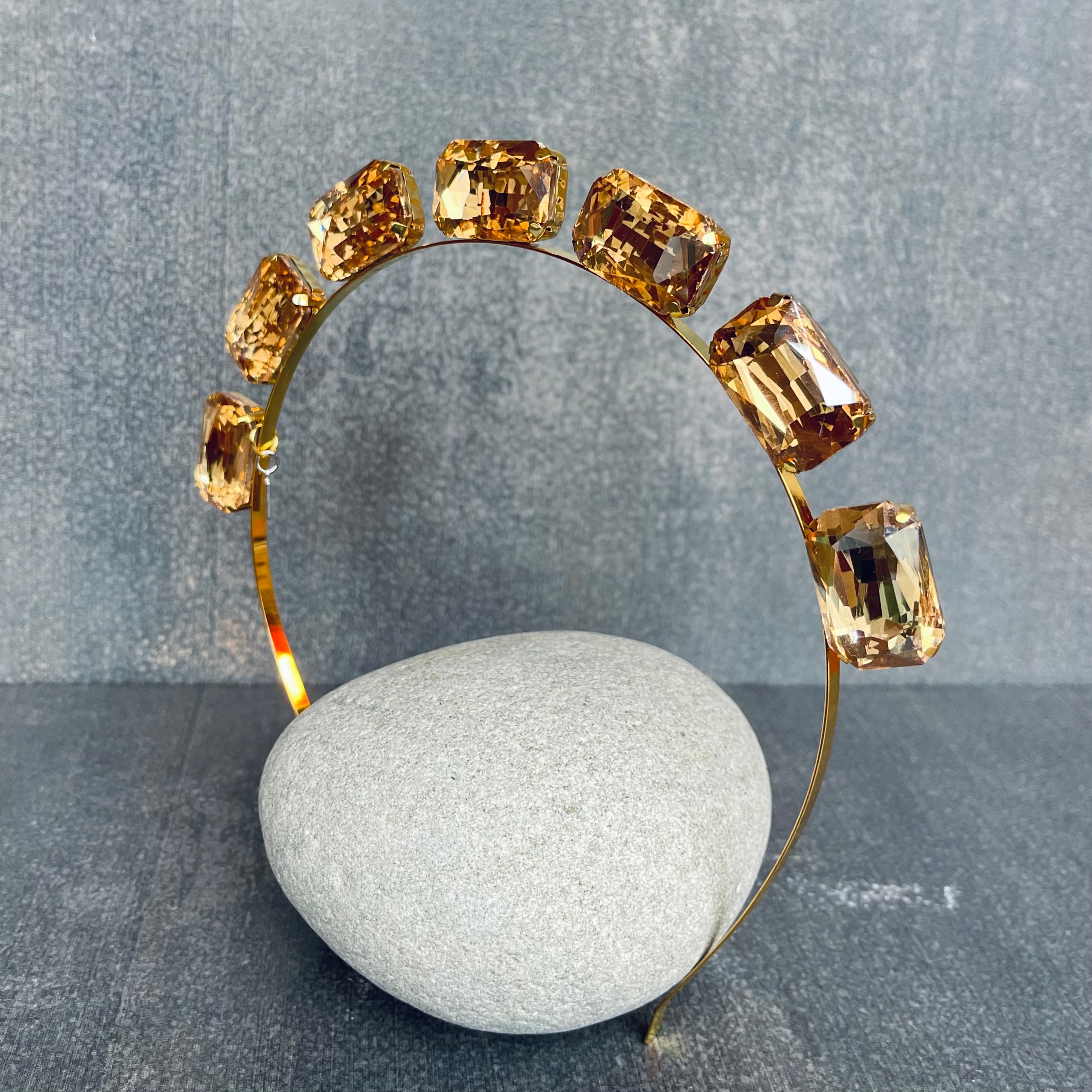 Champagne Gemstone Hairband