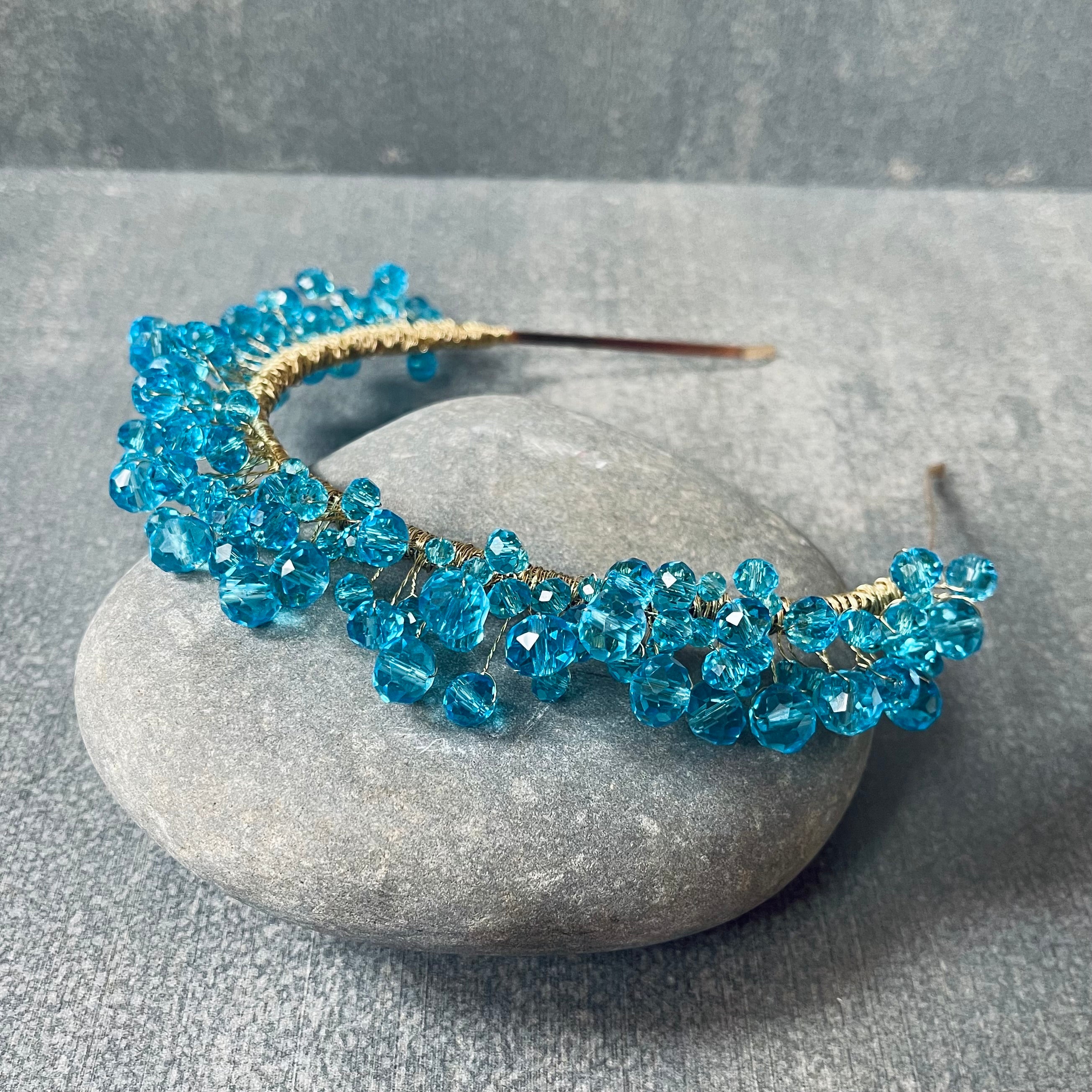 Blue Wire Hairband