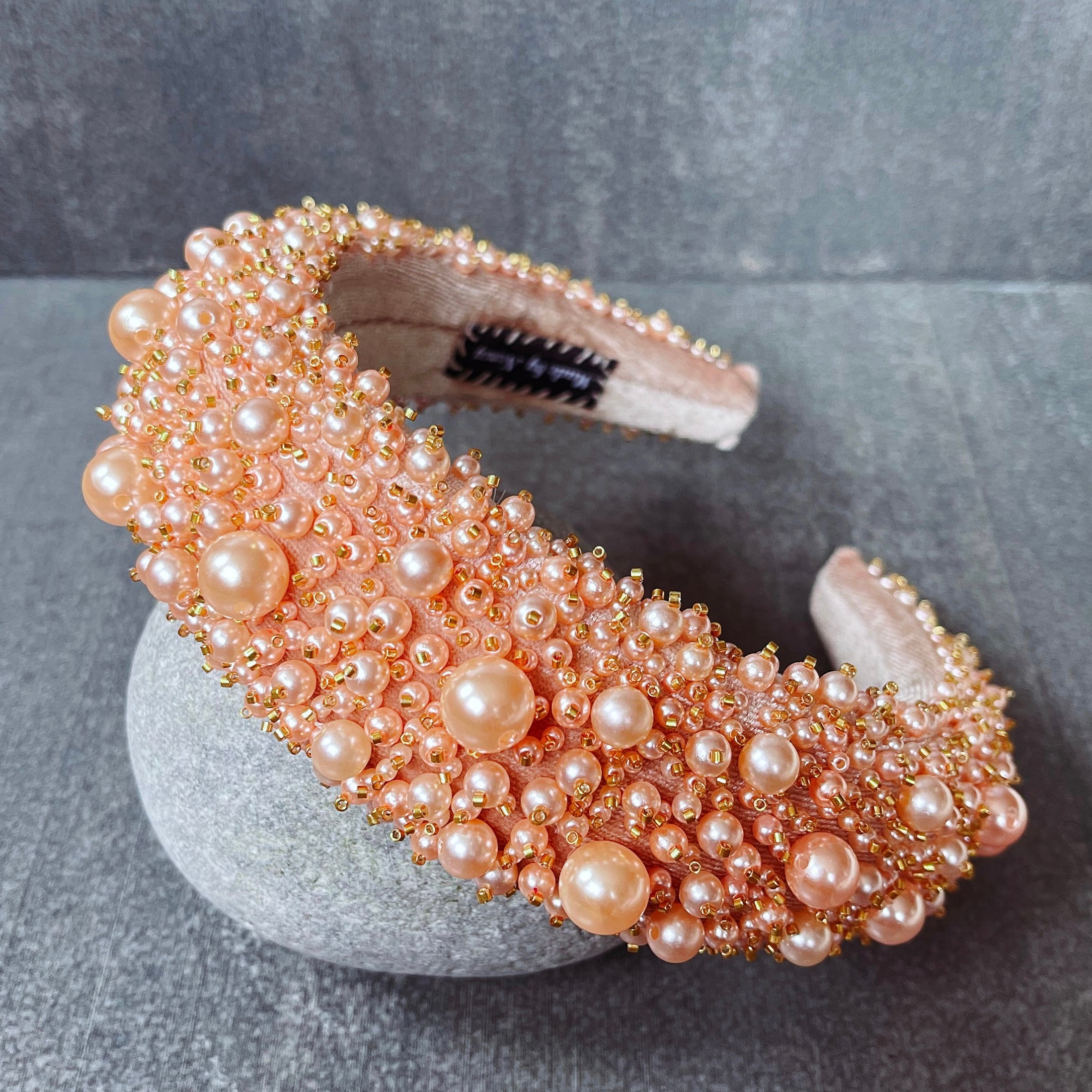 Beige Pearl Hairband