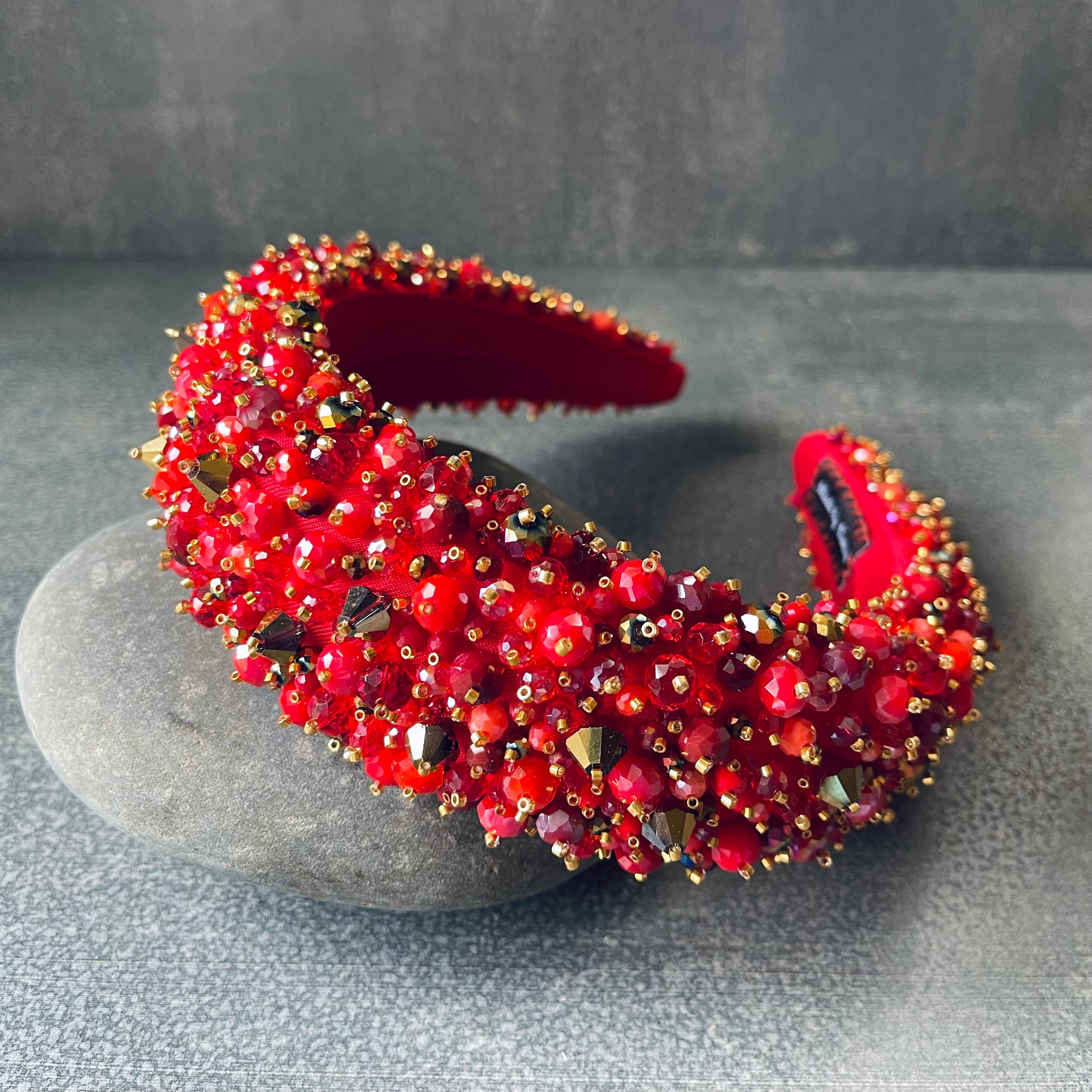 Red and Gold Hairband