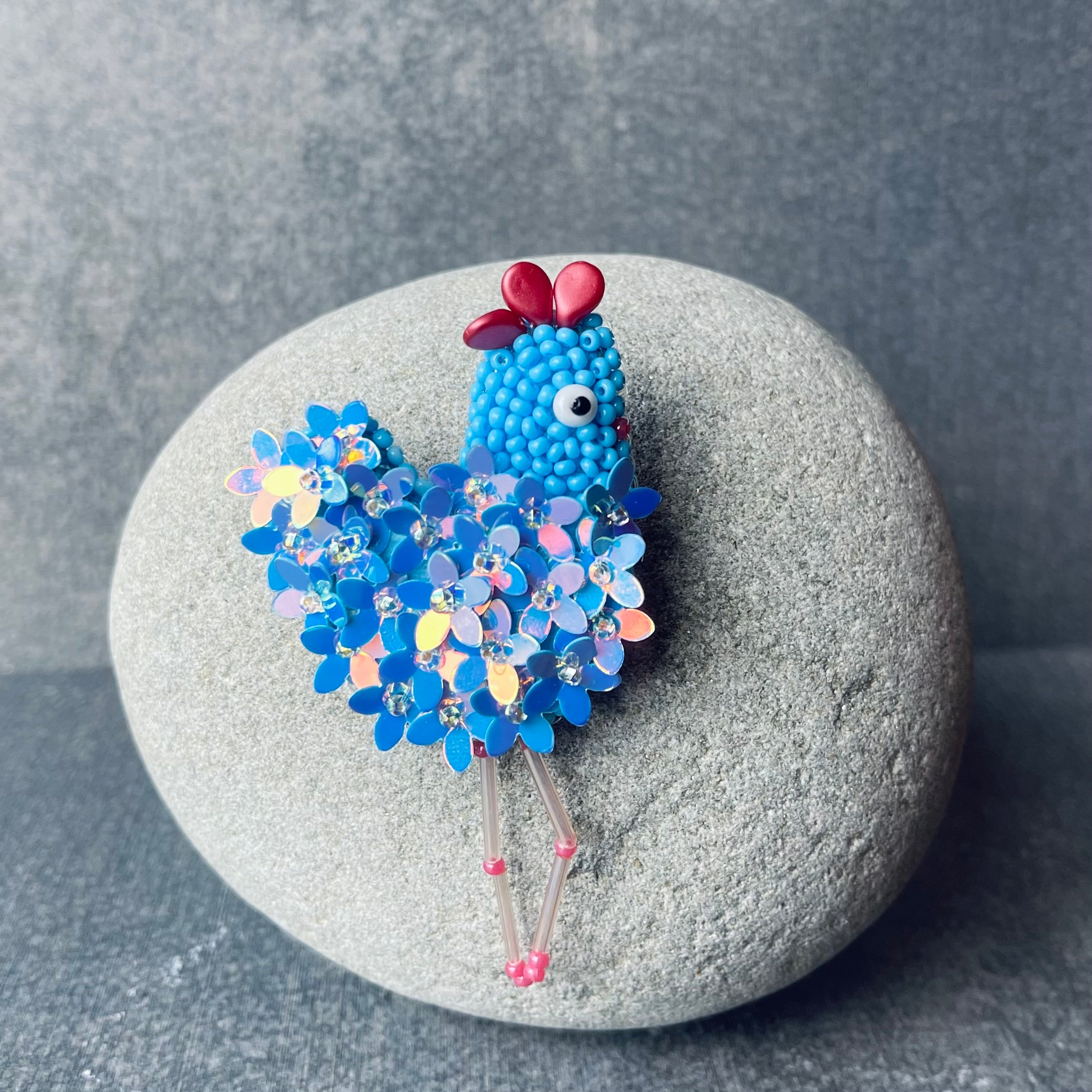 Ocean Blue Flower Chickie
