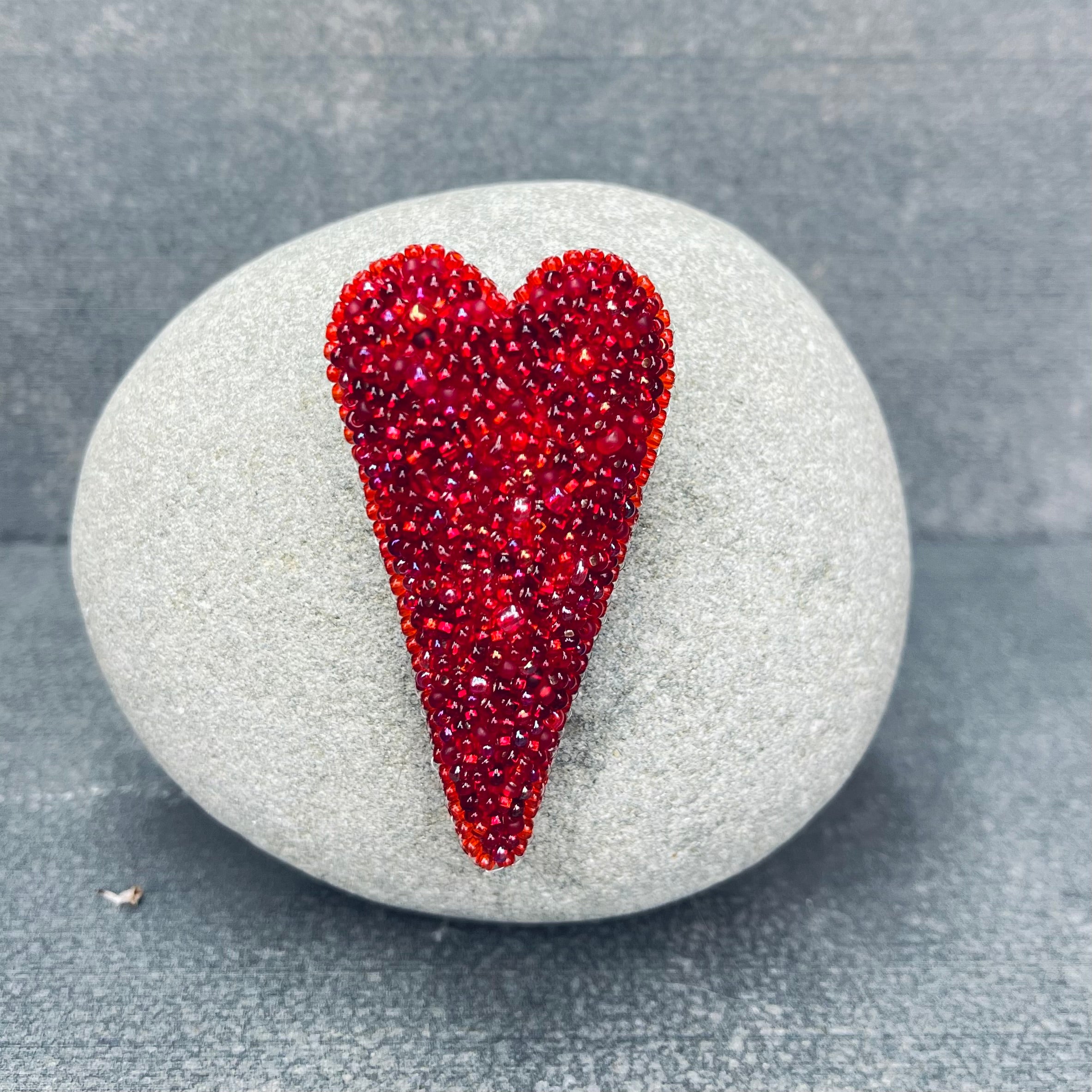 Red Love Heart Pin
