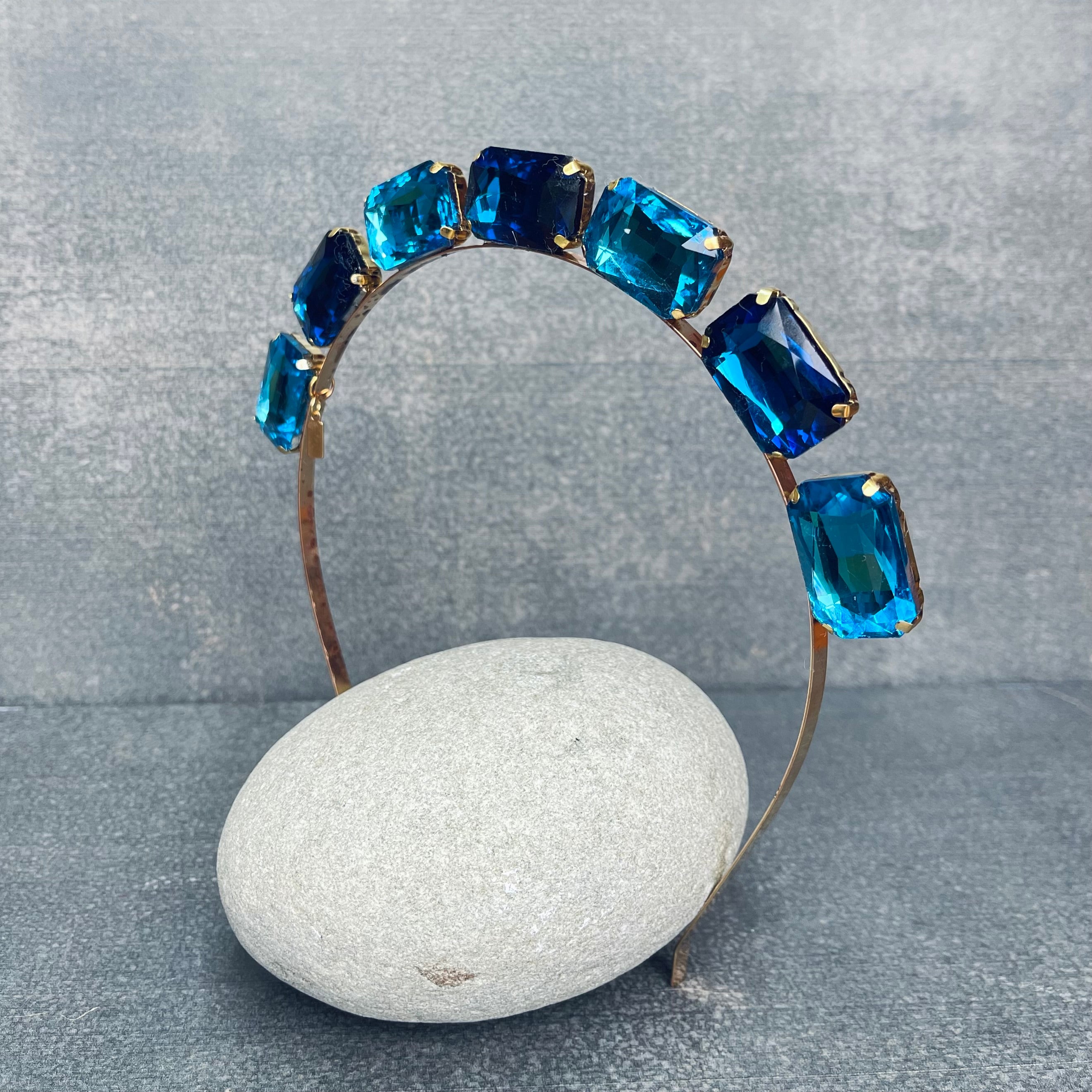 Blue Gemstone Hairband