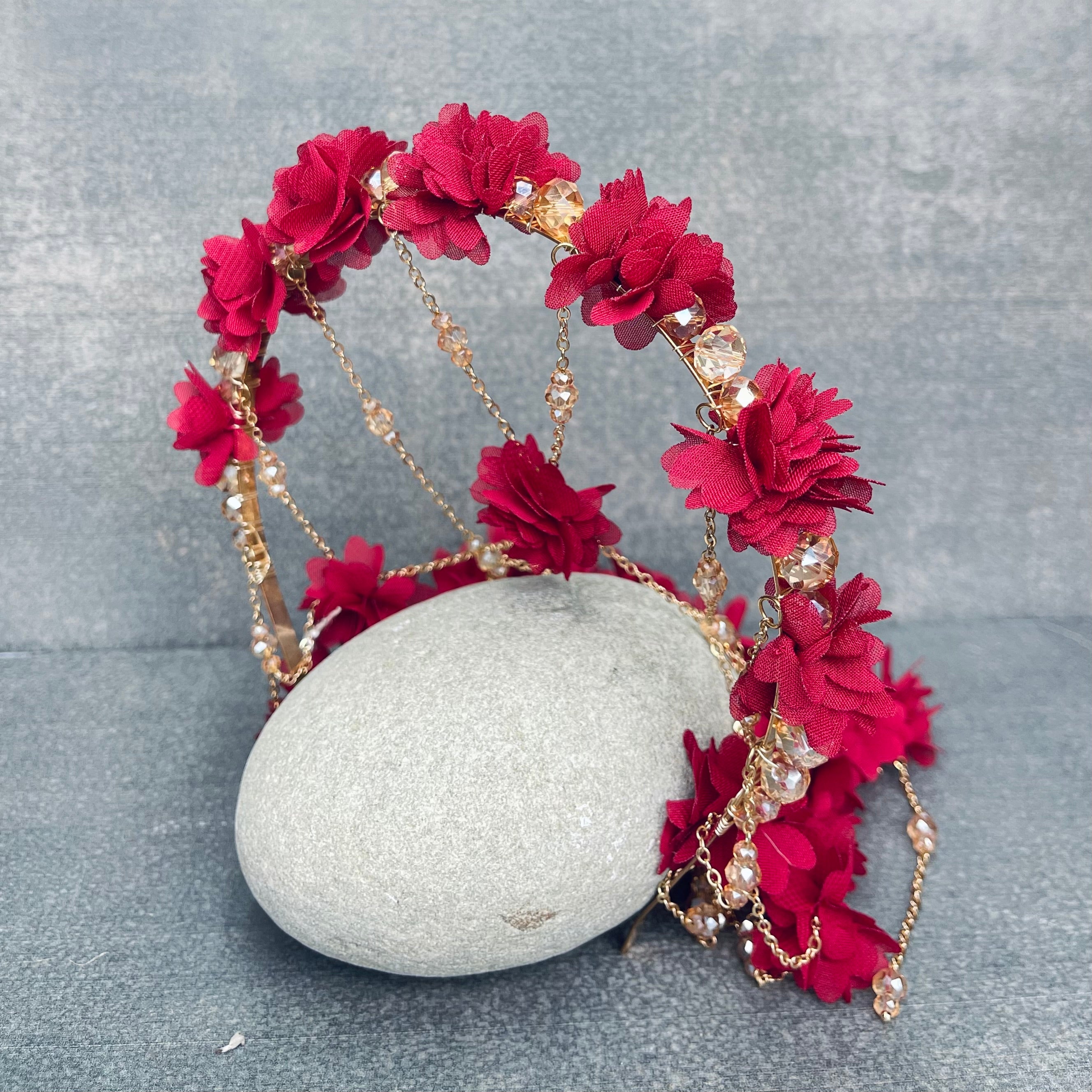 Red Flower Hairband