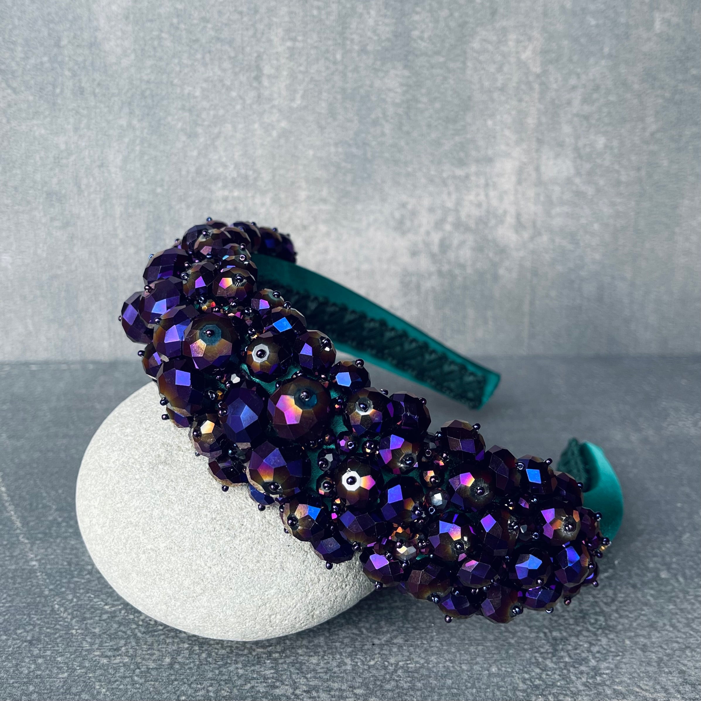 Purple and Green Hairband